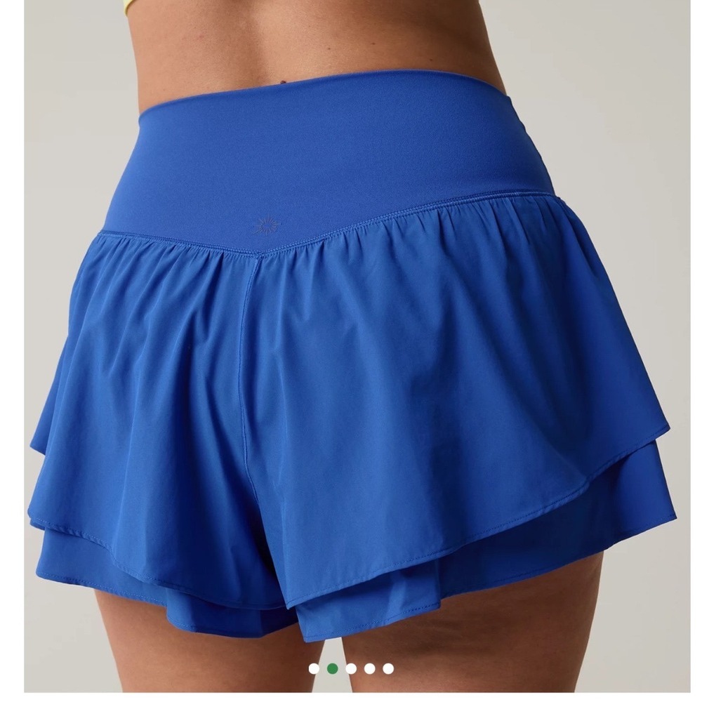 OFFLINE by Aerie Real Me flirty Crossover Flowy Skort Royal Blue Medium - Picture 2 of 7
